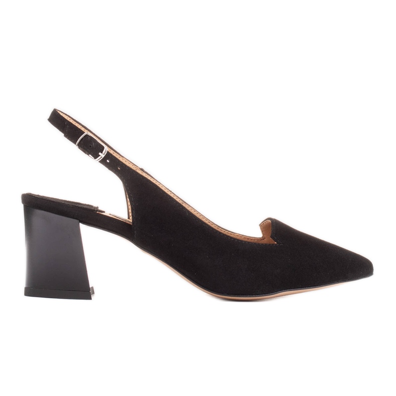 Marco Shoes Herkkää luonnonmokaa valmistetut sandaalit musta