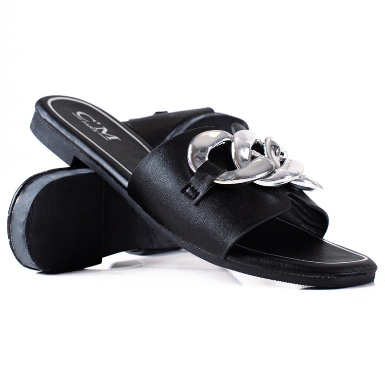 SHELOVET Tossut ketjulla musta