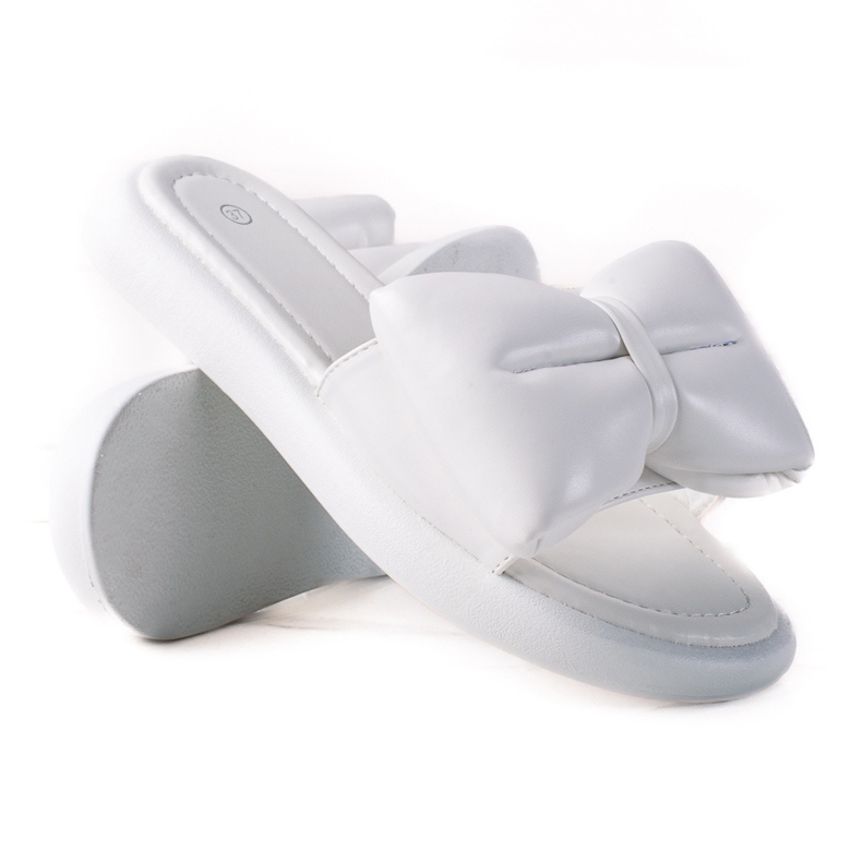 SHELOVET Tossut rusetilla valkoinen