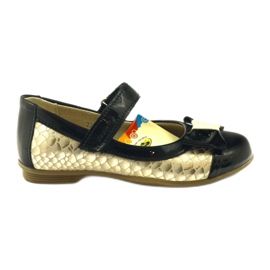 Musta ja kultainen balerinanahkainen rusetti Ren But keltainen Musta ja kultainen balerinanahkainen rusetti Ren But keltainen