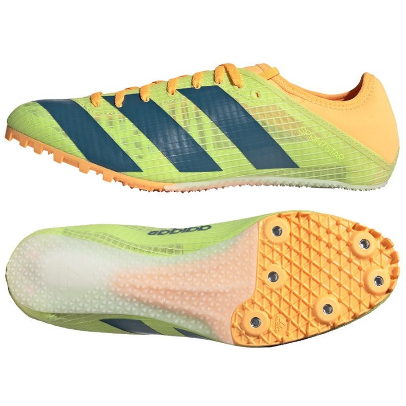 Adidas Sprintstar M GY0941 piikkikengät vihreä