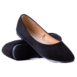 W. Potocki Potockin mokkanahkabalerinat musta