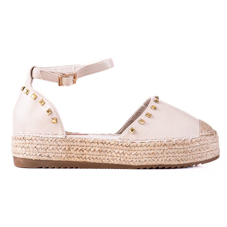 SHELOVET Espadrillit nastoilla beige