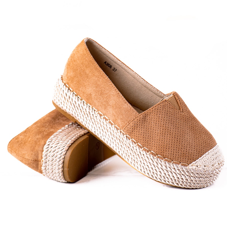 SHELOVET Mokka espadrillit ruskea