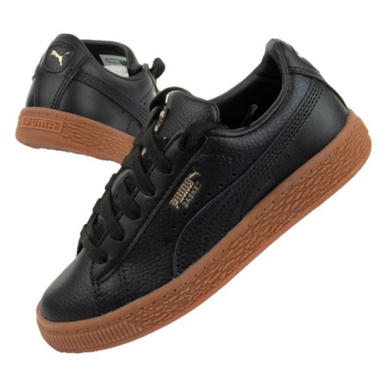 Puma Basket Classic Gum Jr 366669 01 kengät musta