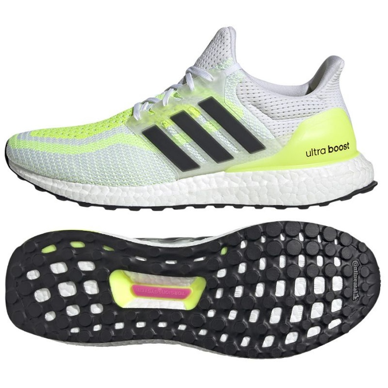 Adidas Ultraboost 2 Dna M H05248 juoksukengät valkoinen vihreä