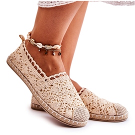 PH1 Naisten beige-harjakattoiset espadrillit, Letisa