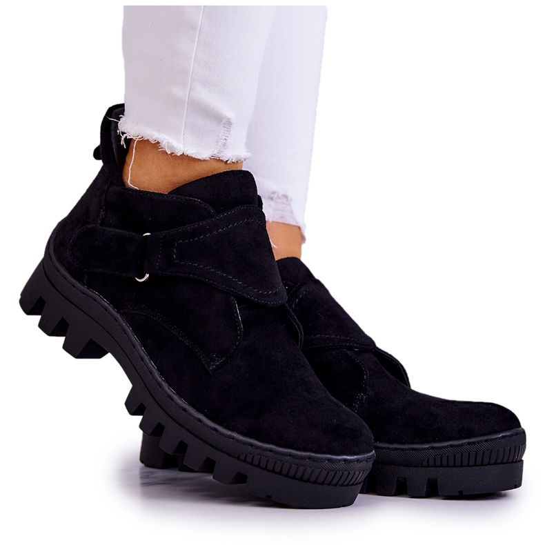 S.Barski Remgate musta mokkanahka vetoketjulla