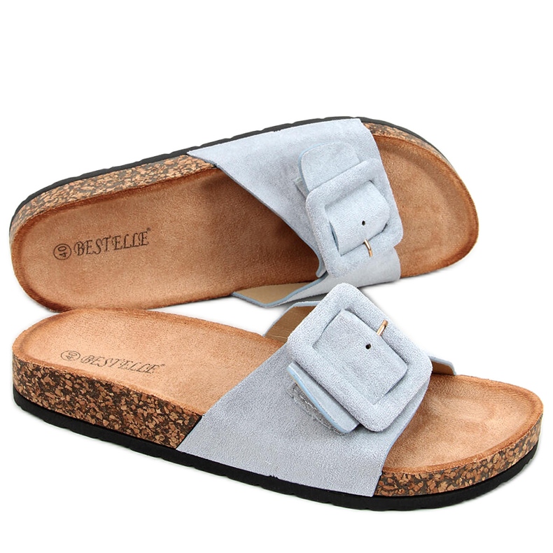 Priya Blue korkkipohjaiset tossut sininen