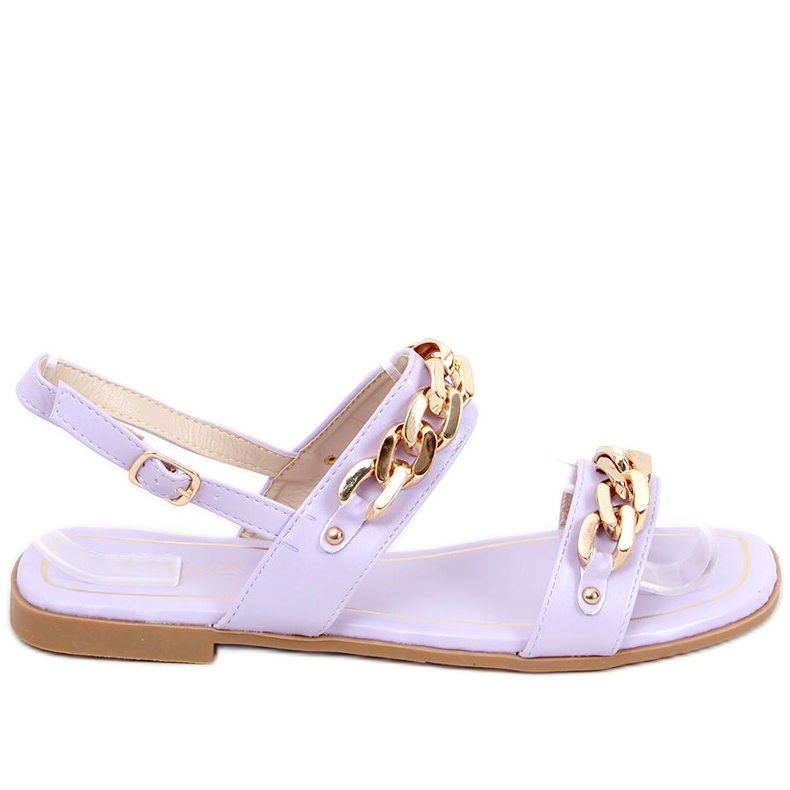 Ketjutetut sandaalit India Purple violetti