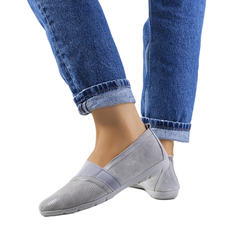 Grey Boirsin nahkaiset lenkkarit harmaa