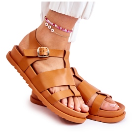 WS1 Tessy Camel Platform Sandaalit ruskea WS1 Tessy Camel Platform Sandaalit ruskea
