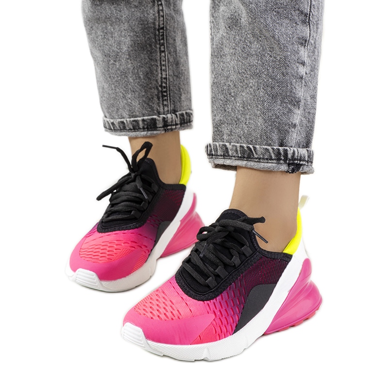 PA1 Mustat Glaner urheilulenkkarit vaaleanpunainen