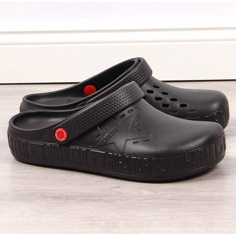 Miesten mustat kroks mustat Big Star II175001 tossut