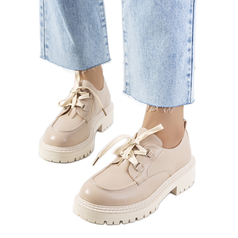 Labor beige -kengät naisille