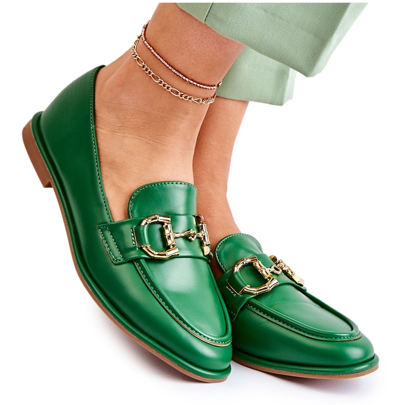 WS1 Naisten vihreät Coriso-loaferit