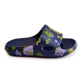 WJ1 Vaaleat lasten tossut Dinosaurs Astro Navy Blue tummansininen