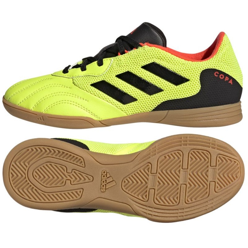 Adidas Copa Sense.3 Sala Jr GZ1382 kengissä musta keltainen