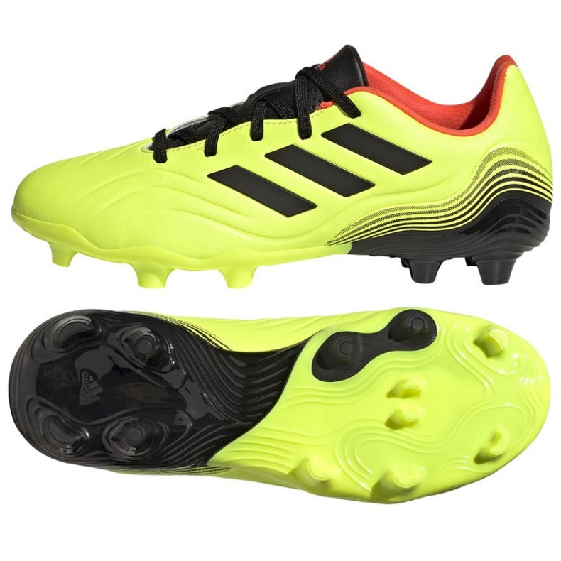 Adidas Copa Sense.3 FxG Jr GZ1385 kengät keltainen keltaiset