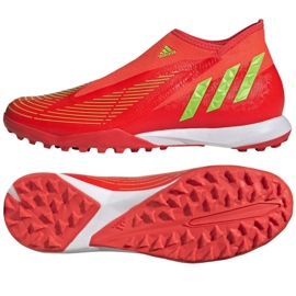 Adidas Predator Edge.3 Ll Tf GV8533 kengät punainen appelsiinit ja punaiset
