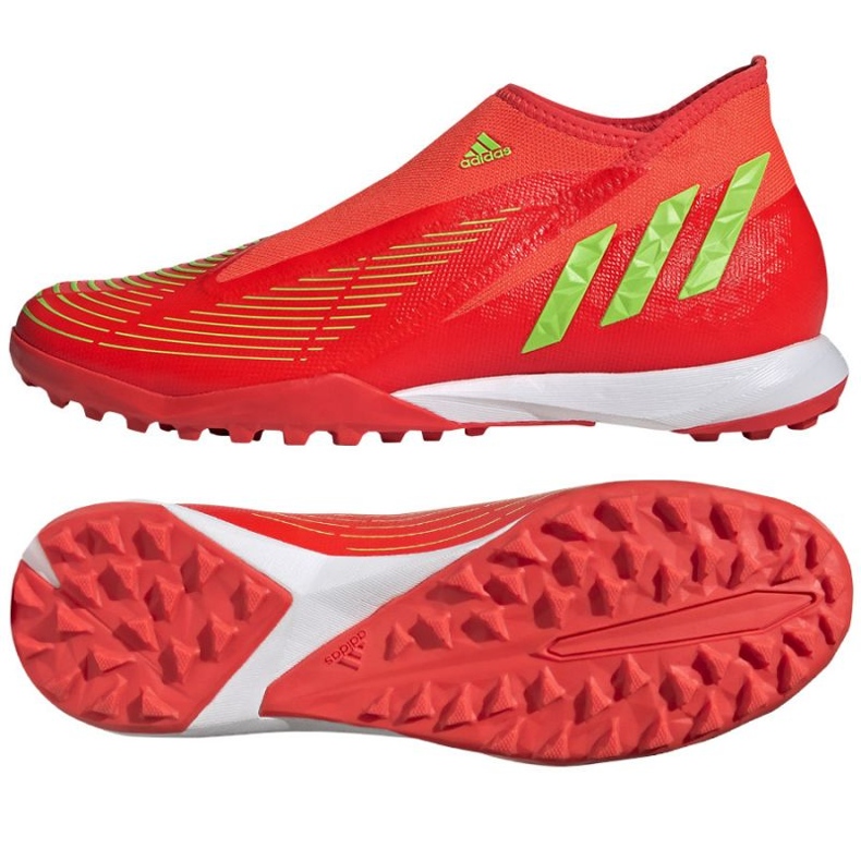 Adidas Predator Edge.3 Ll Tf GV8533 kengät punainen appelsiinit ja punaiset