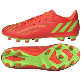 Kengät Adidas Predator Edge.4 FxG M GW0991 punainen appelsiinit ja punaiset