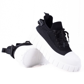 SHELOVET Tennarit paksulla alustalla musta