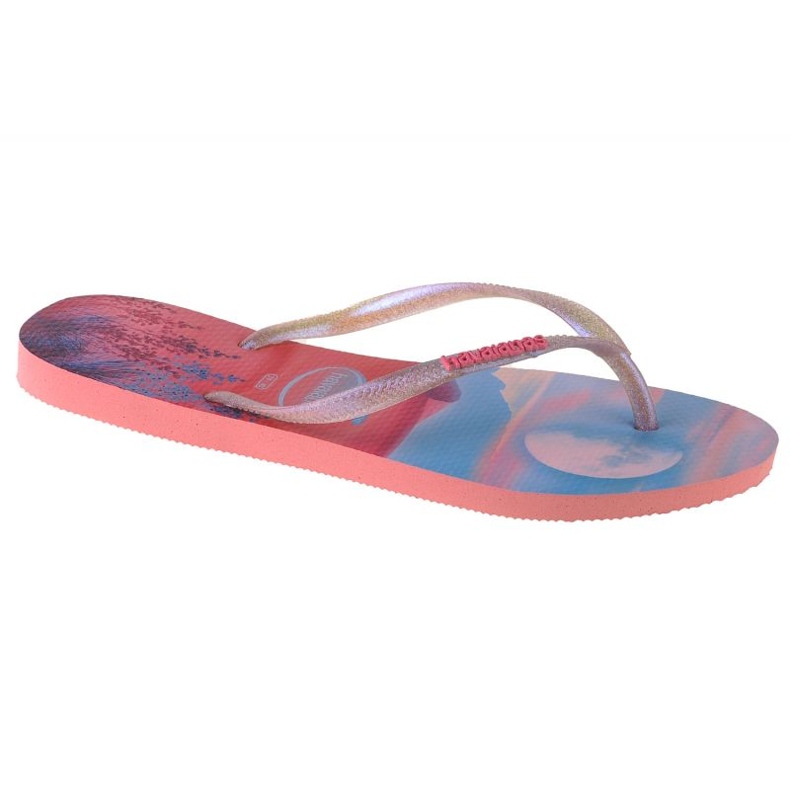 Havaianas Slim Paisage varvastossut 4132614-5217 vaaleanpunainen