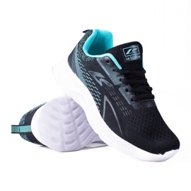 Shelovet mustat nauhalliset urheilukengät, joissa valkoinen pohja