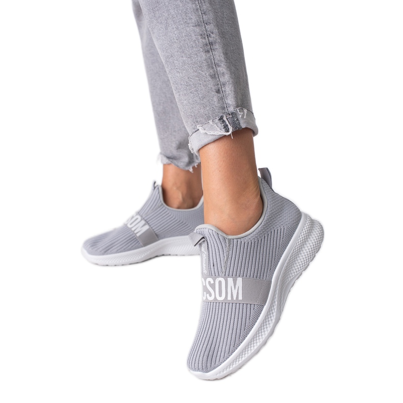 Shelovet naisten harmaat tekstiililenkkarit