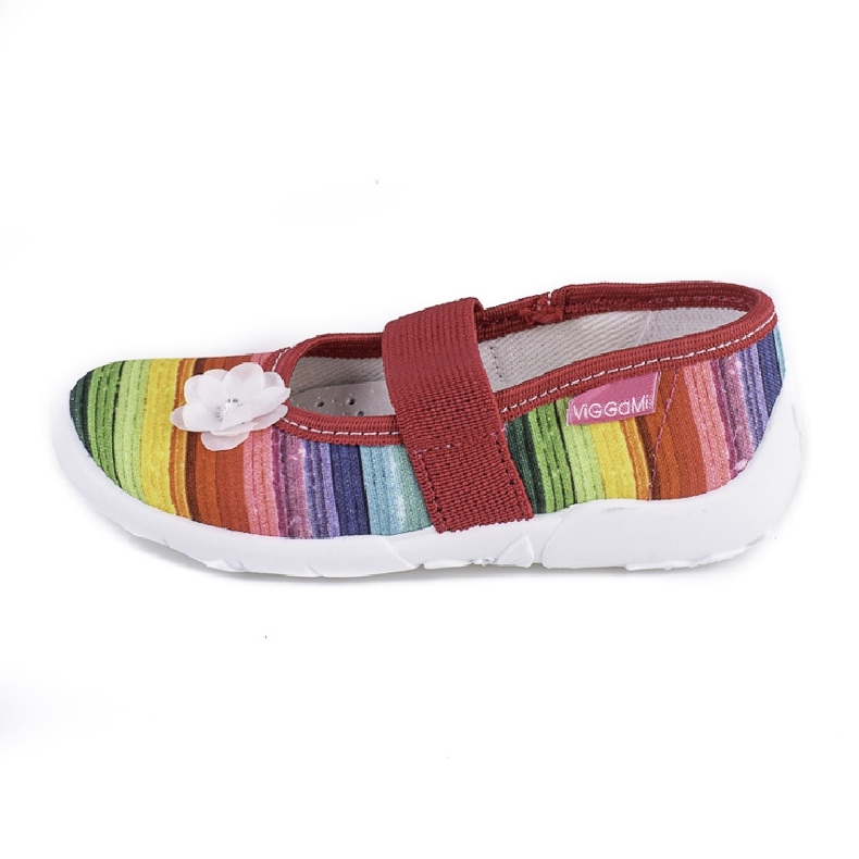 Tyttöjen tossut Viggami Ilona koristeena monivärinen