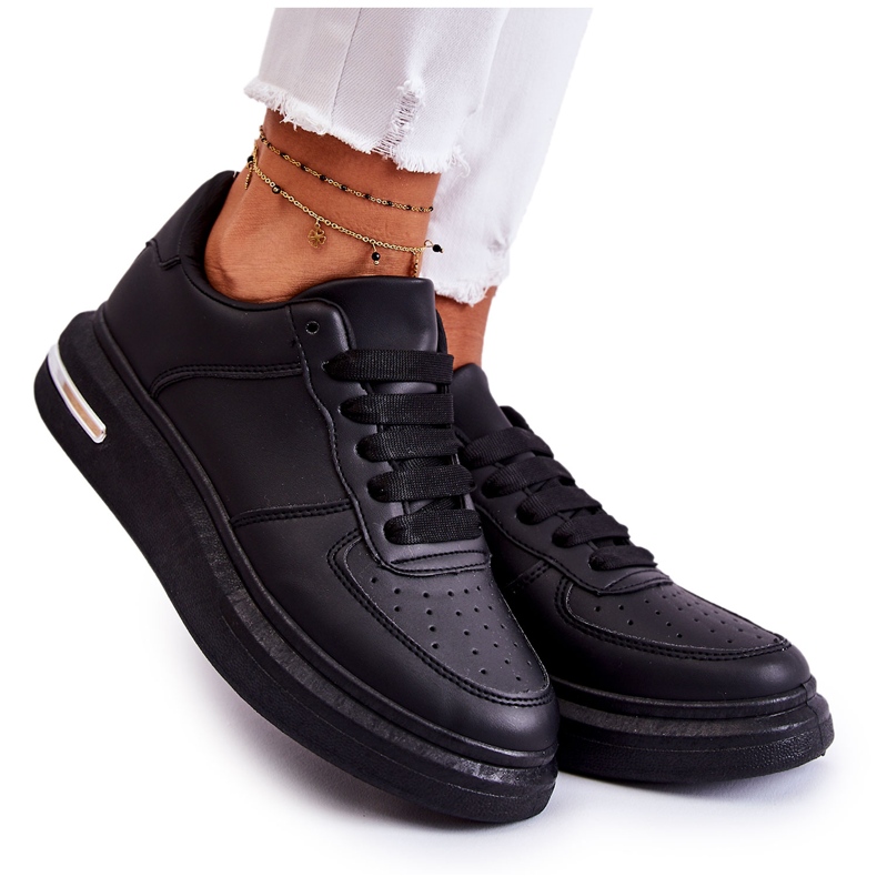 PG1 Klassiset mustat Jennys nahkaiset urheilukengät