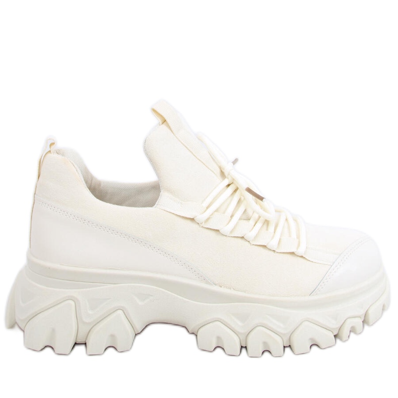 Huggy Beige korkeapohjaiset urheilukengät