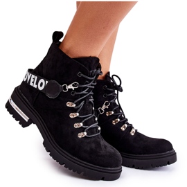 PS1 Mokkanahkaiset lämpimät saappaat vyöllä Musta Aurelio PS1 Mokkanahkaiset lämpimät saappaat vyöllä Musta Aurelio