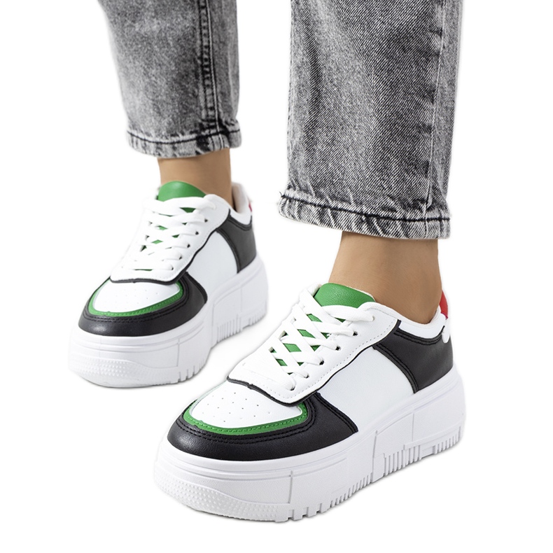 Naisten mustat Mandib lenkkarit valkoinen