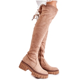 PS1 Naisten mokkanahkasaappaat beige Cheera Workers PS1 Naisten mokkanahkasaappaat beige Cheera Workers