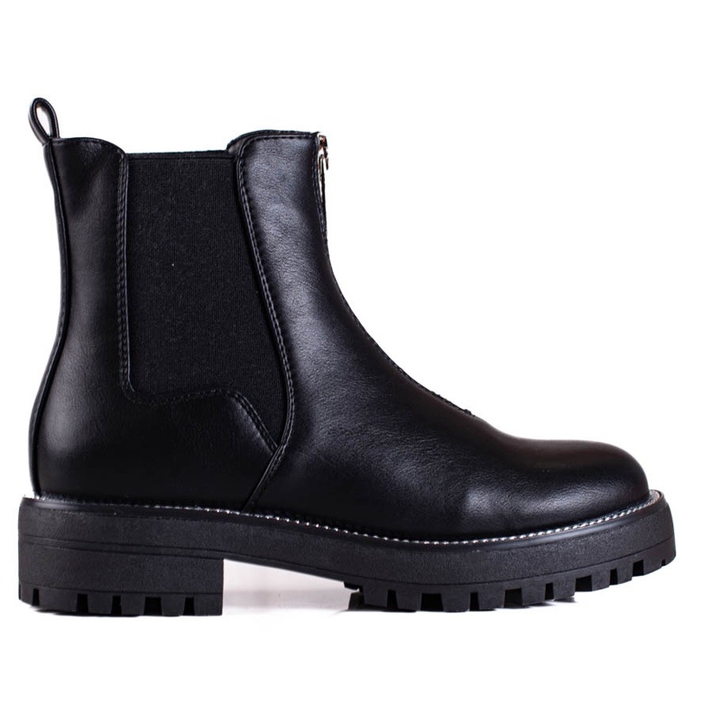 Shelovet naisten mustat työntekijät vetoketjulla