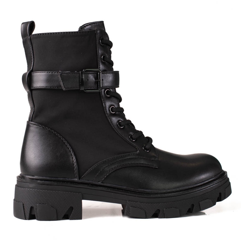 Mustat Shelovet naisten laukut paksulla alustalla