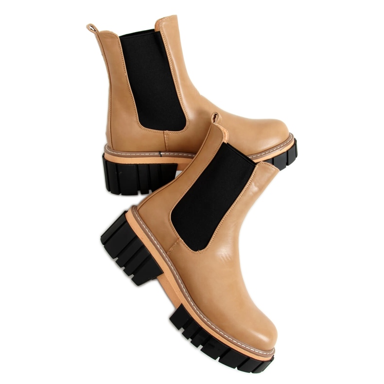 Naisten Chelsea-saappaat Bella LT.KHAKI beige