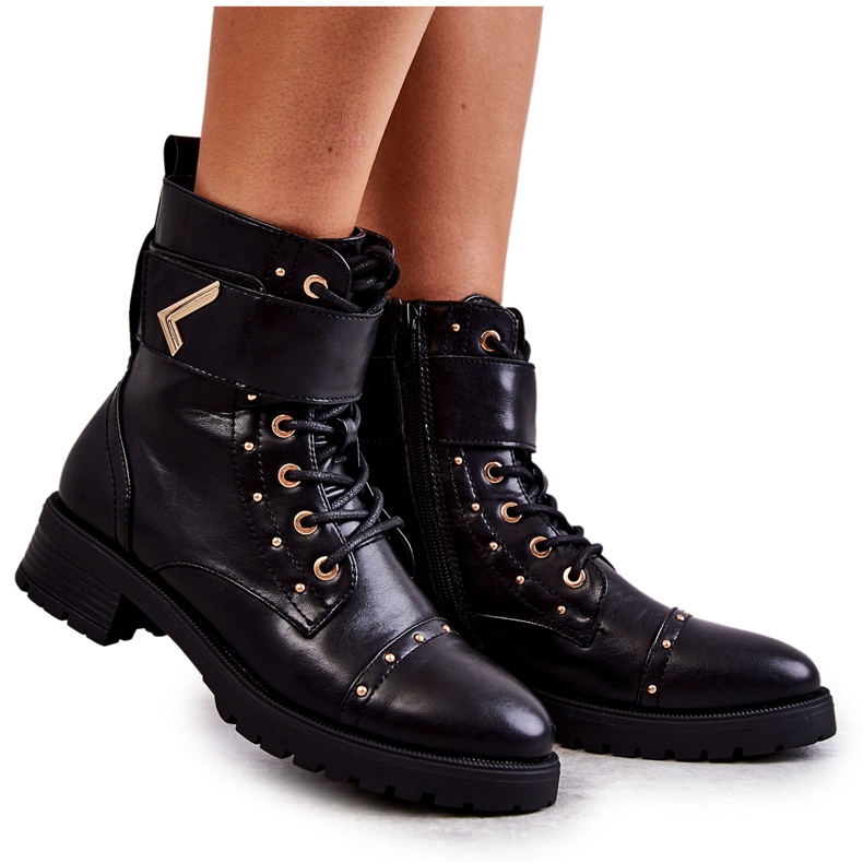 Lämpimät Eco-Leather Snake Boots Black Colira musta