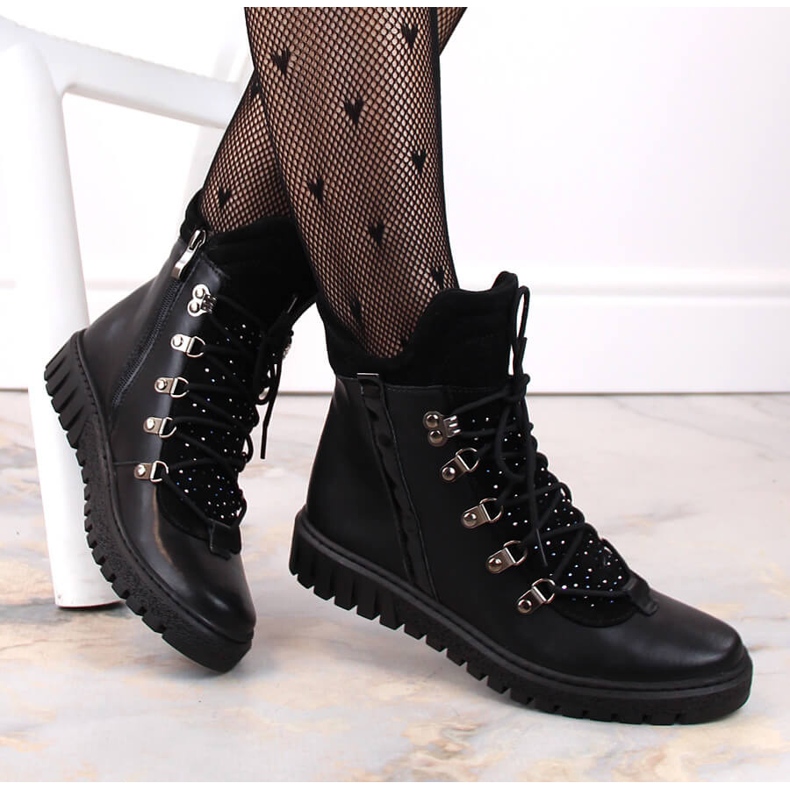 Musta Naisten eristetyt nahkasaappaat Dolce Pietro