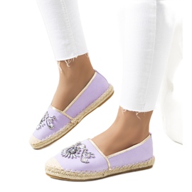 PA1 Violetit espadrillit kuutiozirkonialla violetti