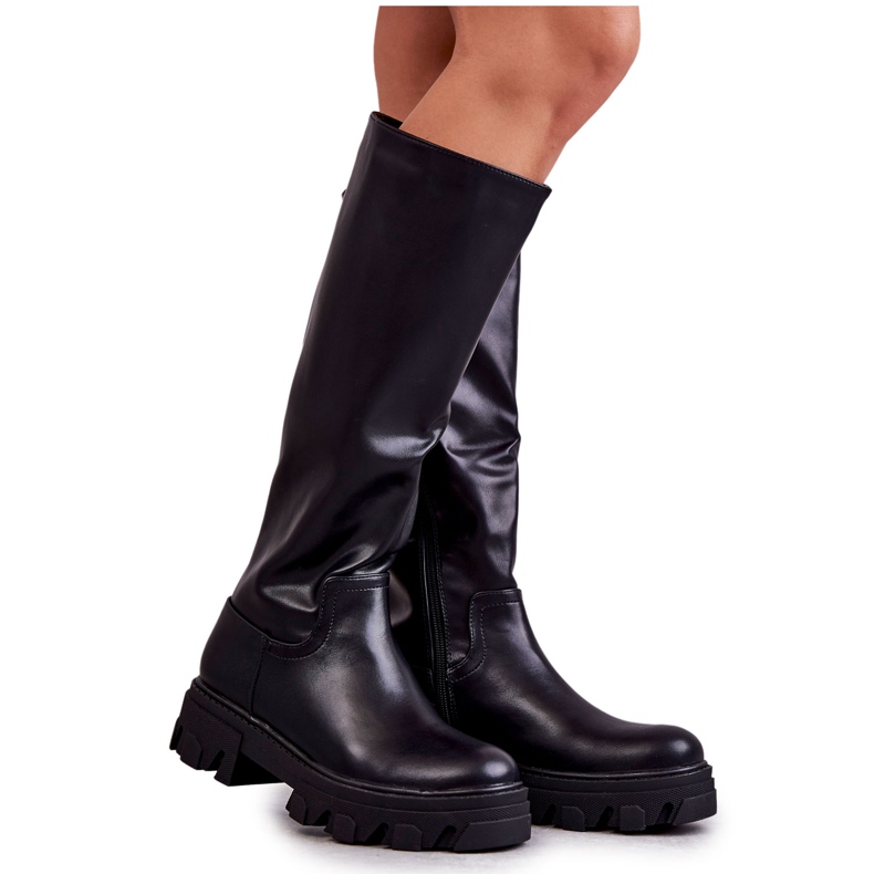 Klassiset naisten työsaappaat, musta Clarisa