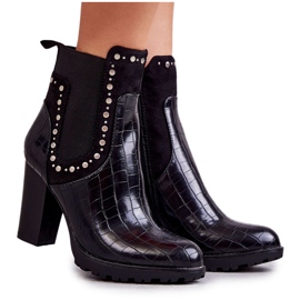 PG1 Mustat Wissey Snake Snake Boots On A Post