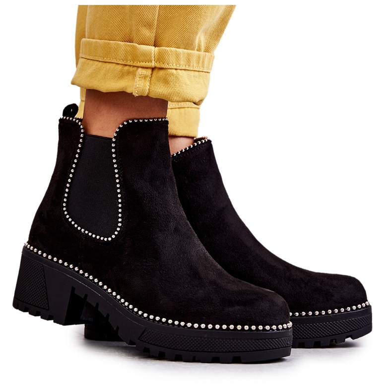 PG1 Naisten mustat Afaries-saappaat