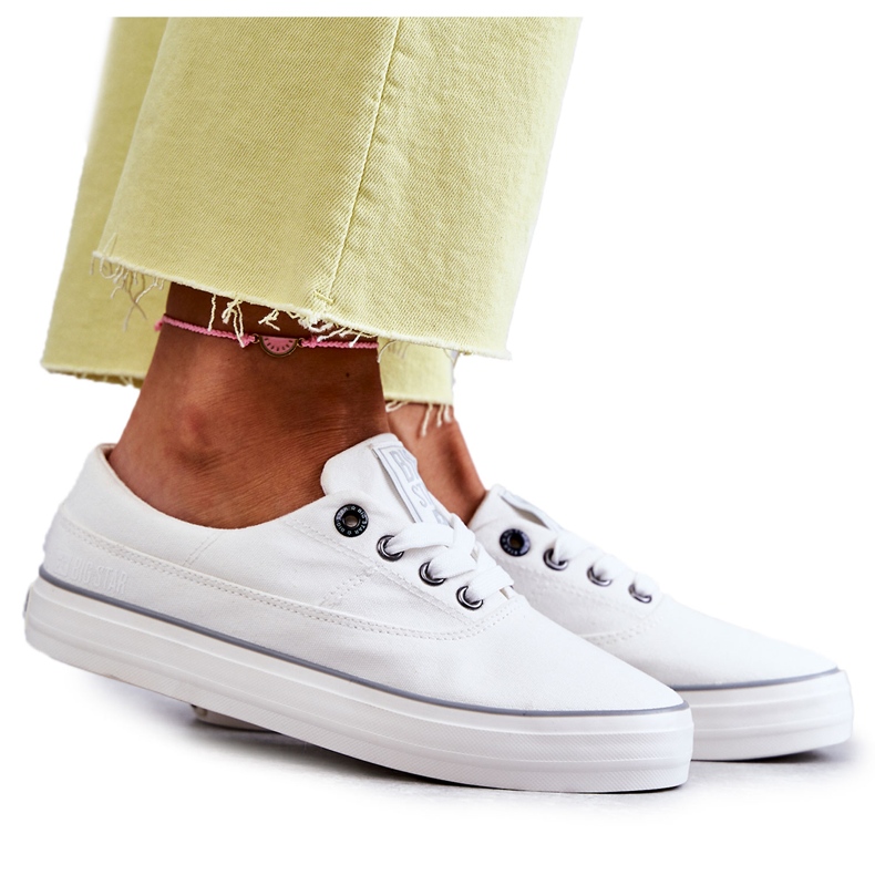 Naisten kangaslenkkarit Big Star KK274017 Valkoinen