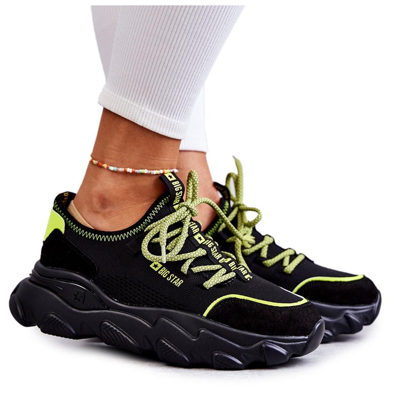 Naisten lenkkarit Memory Foam System Big Star KK274028 musta