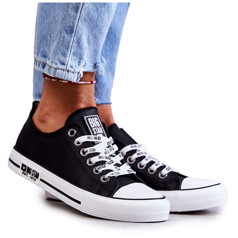 Naisten nahkalenkkarit Big Star KK274096 musta