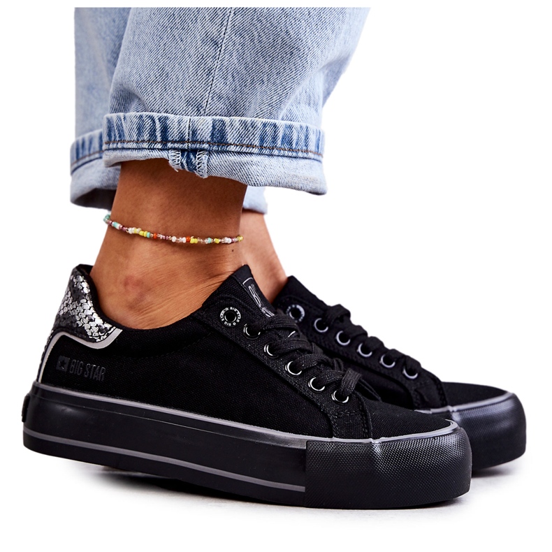 Naisten materiaalilenkkarit Big Star KK274036 musta