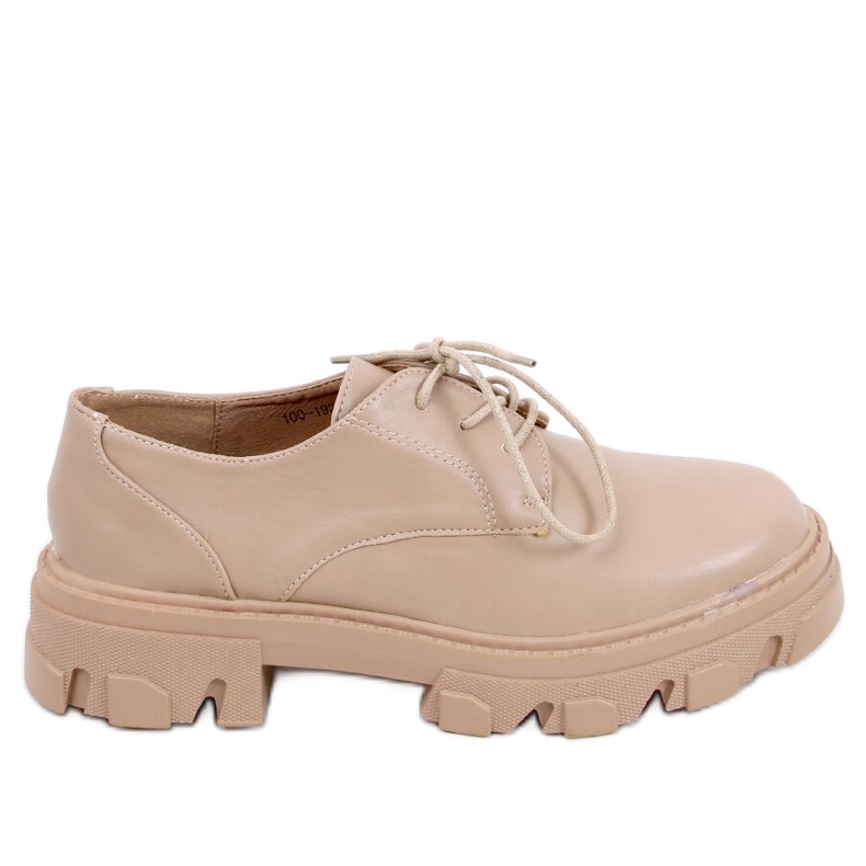 PA1 Tekla Khaki -nauhoitetut loaferit beige